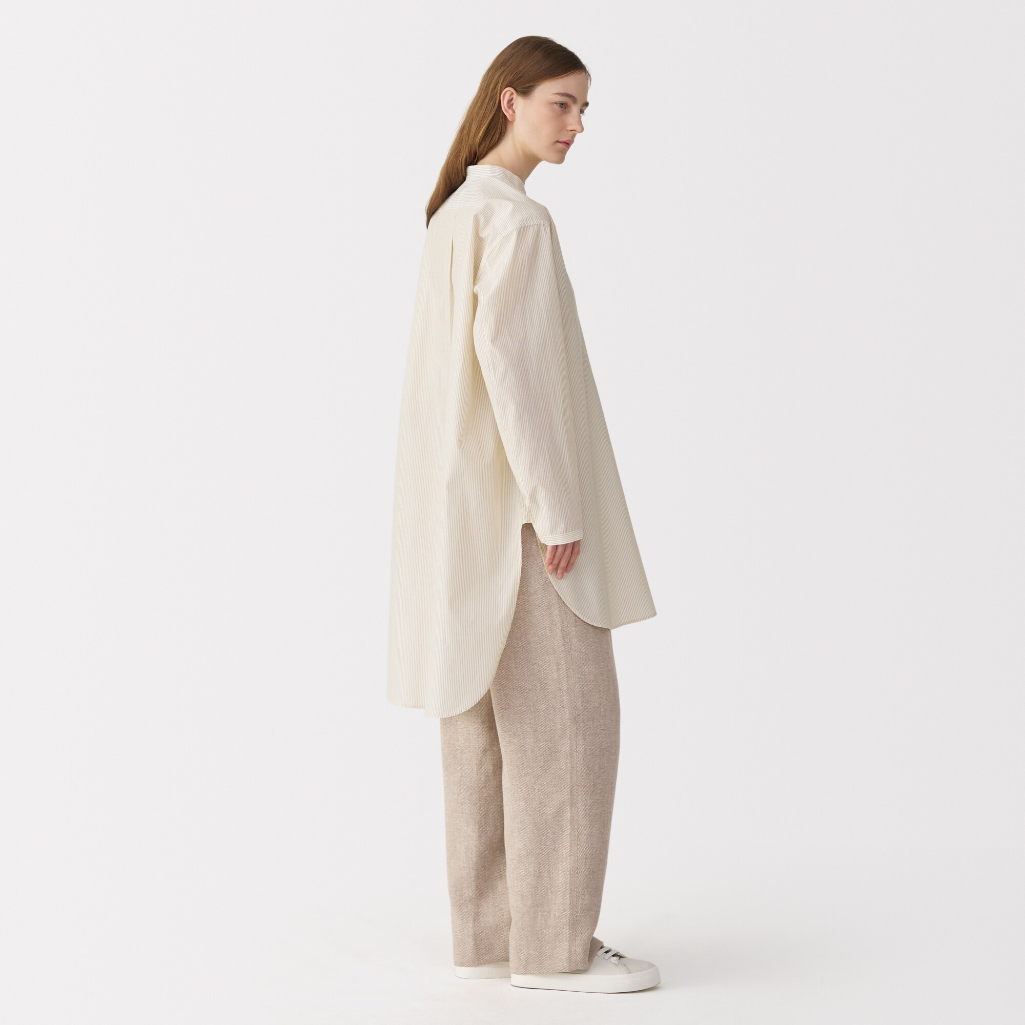 Mujilabo無印良品 シルク混チュニック Ｍ ライトブルーストライプ 新品】Muji Labo 無印良品 チュニック シルク混 Sサイズ - メルカリ