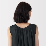 婦人　ラミーノースリーブタックワンピース