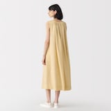 婦人　ラミーノースリーブタックワンピース