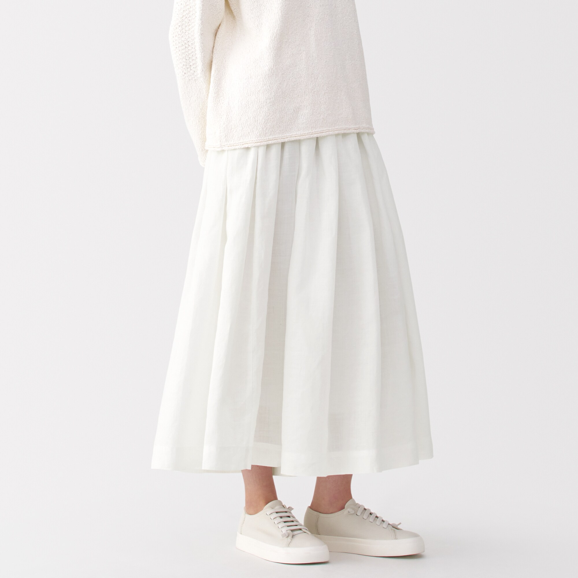 MUJI Labo ラミータックスカート オフ白 61 - メルカリ