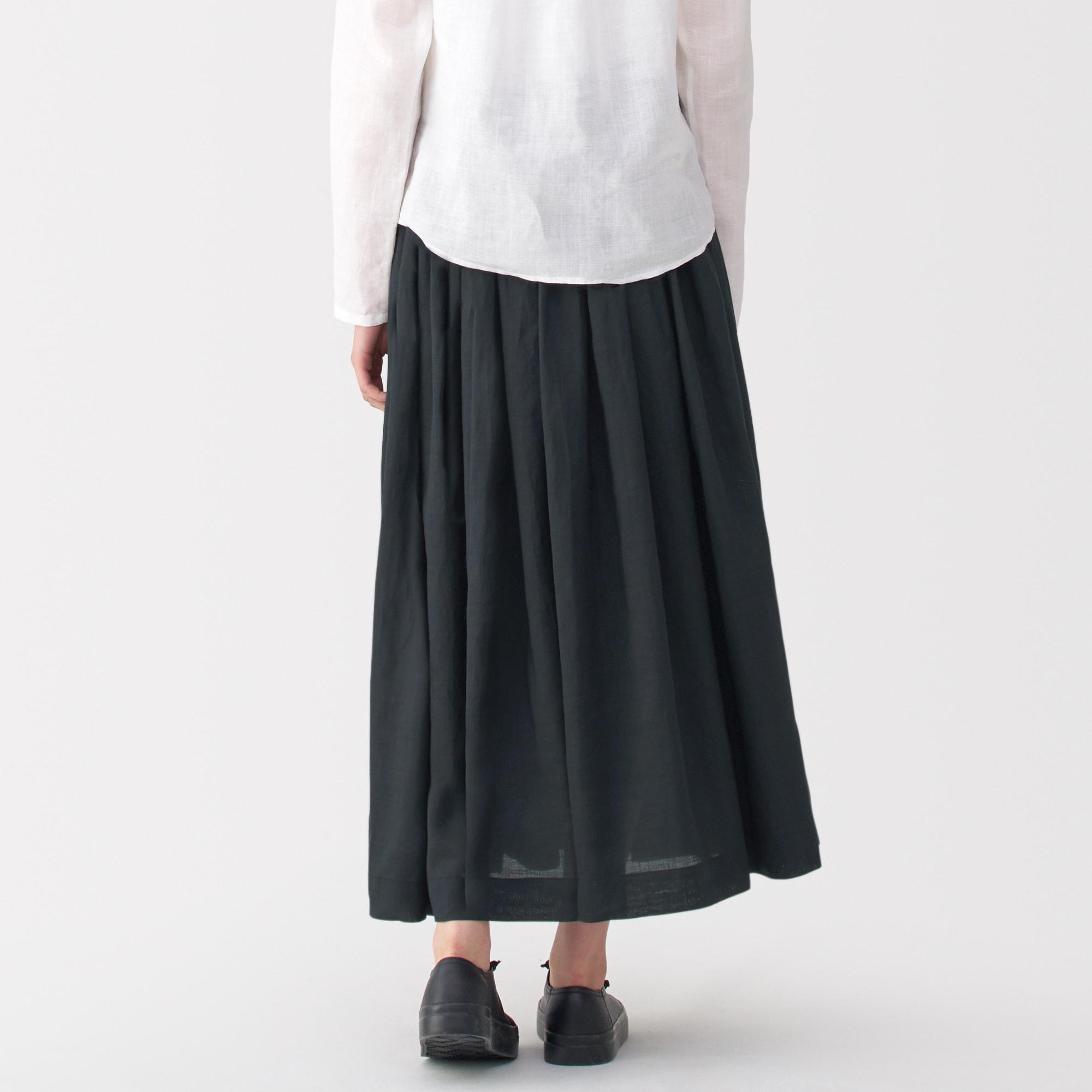 完売！muji labo ラミータックスカート　64 MUJI Labo スカート 「MUJI Labo」婦人 ラミータックスカート