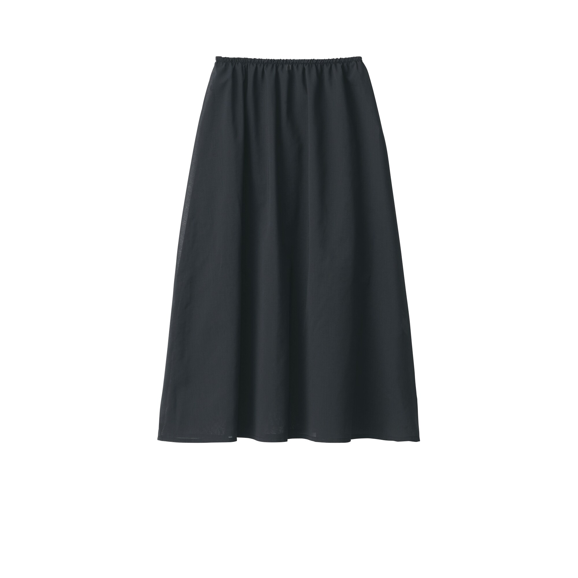 【今季完売新品】無印muji laboラミータックスカート 70 黒 black 婦人 ラミータックスカート | 無印良品