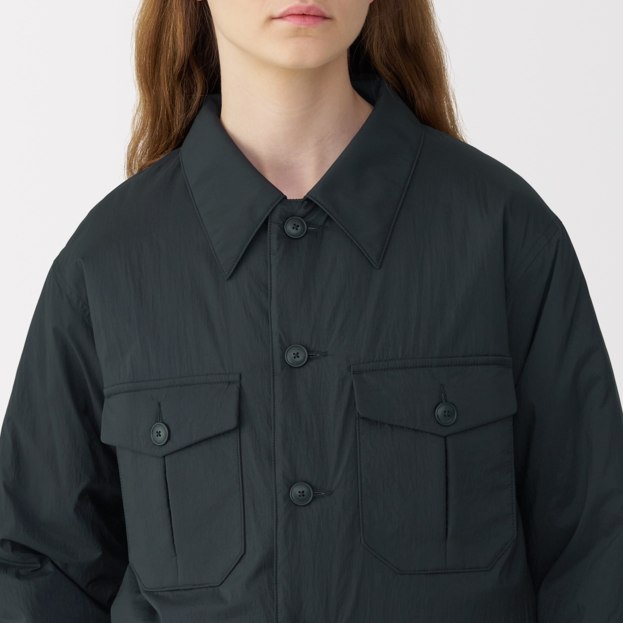 婦人　ナイロン中わたブルゾン