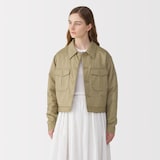 婦人　ナイロン中わたブルゾン