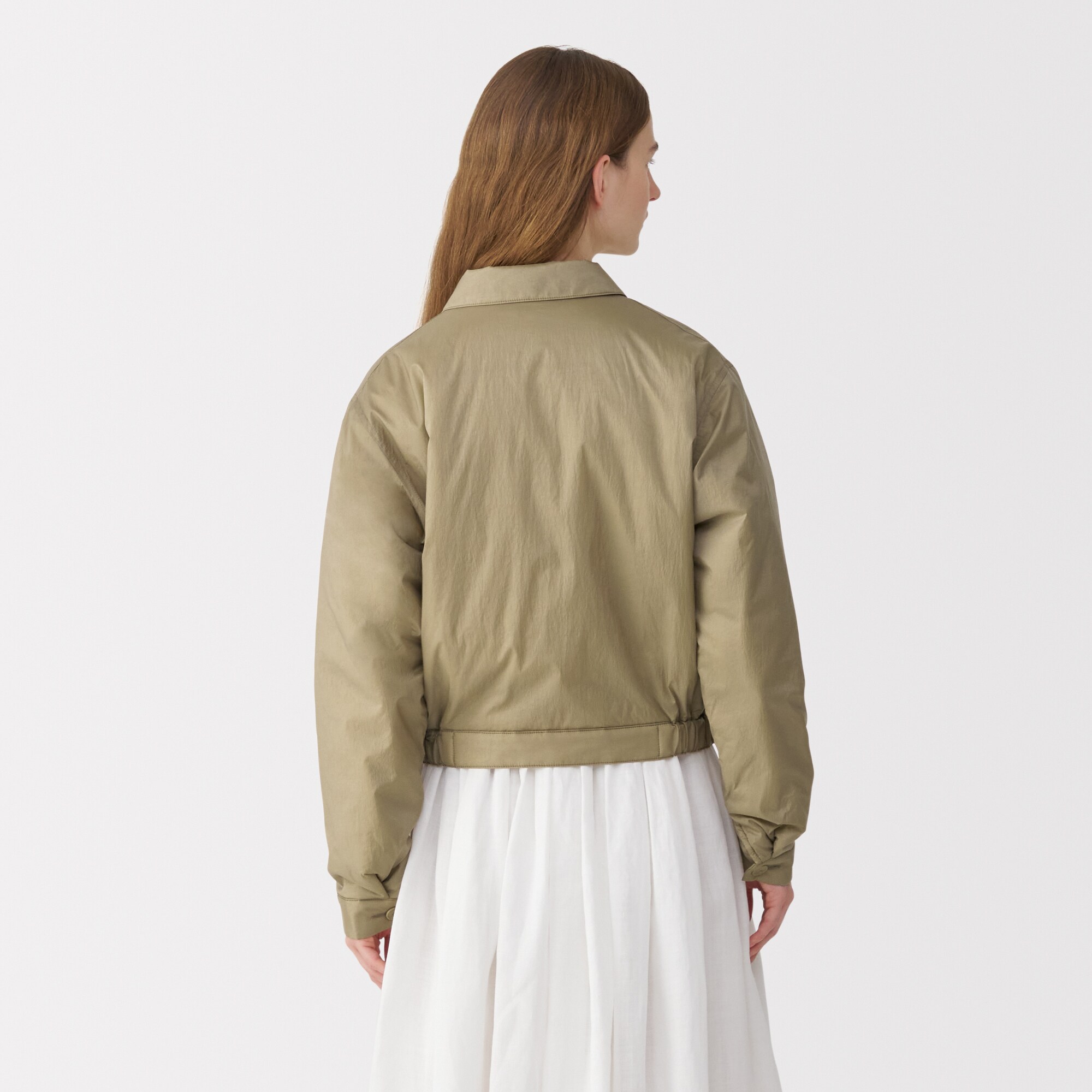 婦人　ナイロン中わたブルゾン