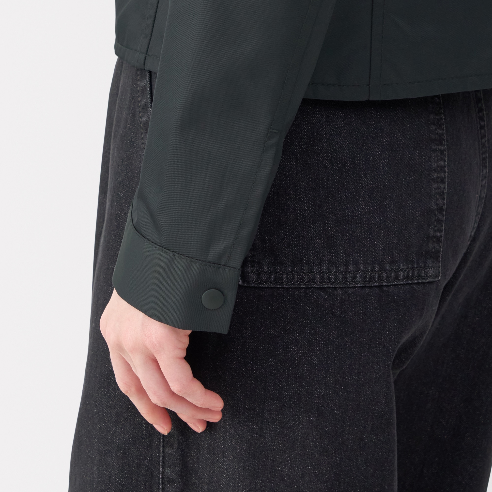 婦人　ナイロンツイルジップブルゾン