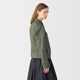 婦人　ナイロンツイルジップブルゾン