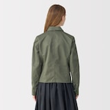 婦人　ナイロンツイルジップブルゾン