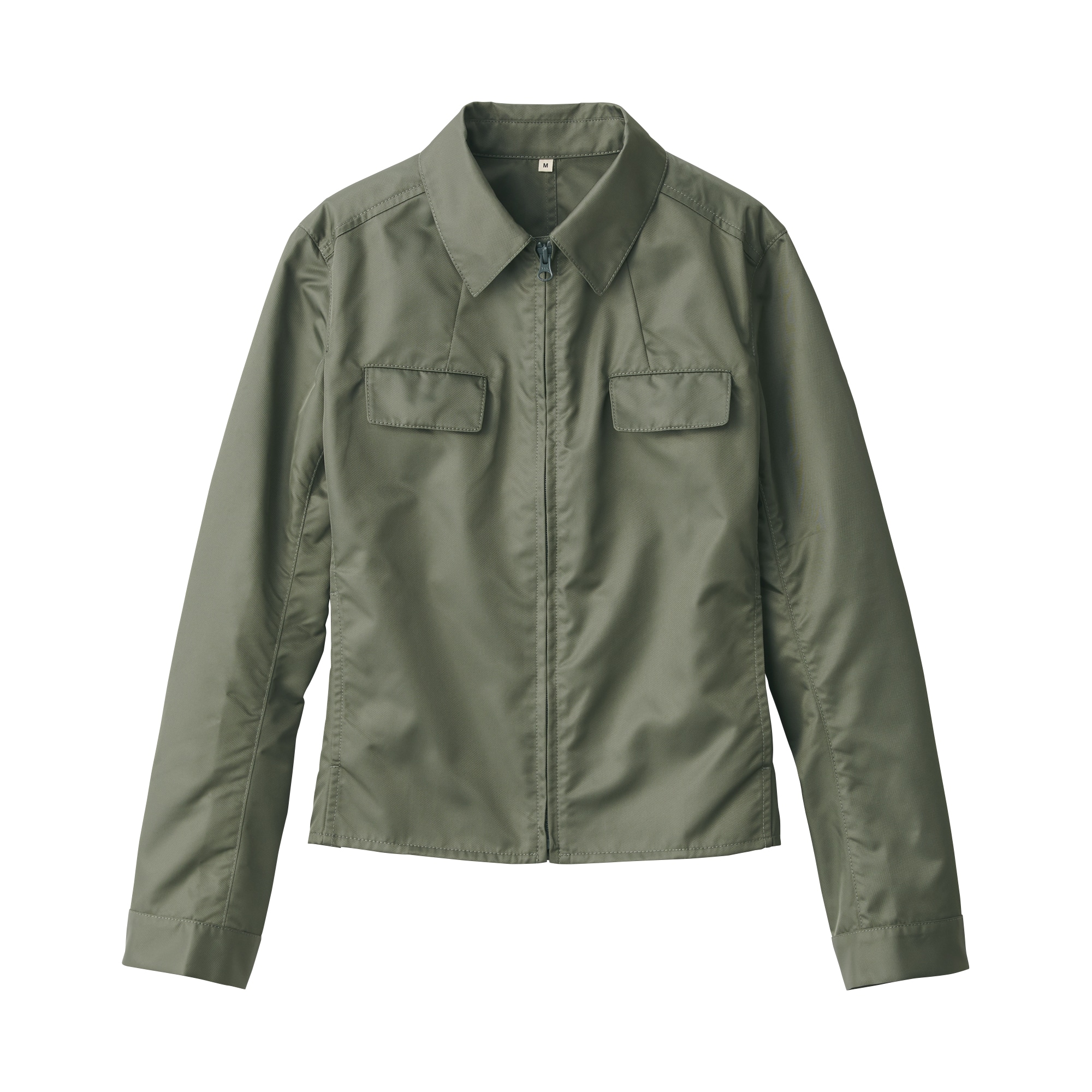 婦人　ナイロンツイルジップブルゾン