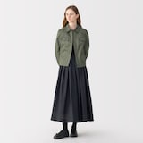 婦人　ナイロンツイルジップブルゾン