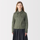 婦人　ナイロンツイルジップブルゾン