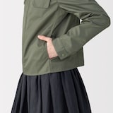 婦人　ナイロンツイルジップブルゾン