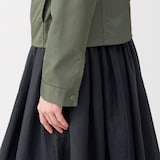 婦人　ナイロンツイルジップブルゾン