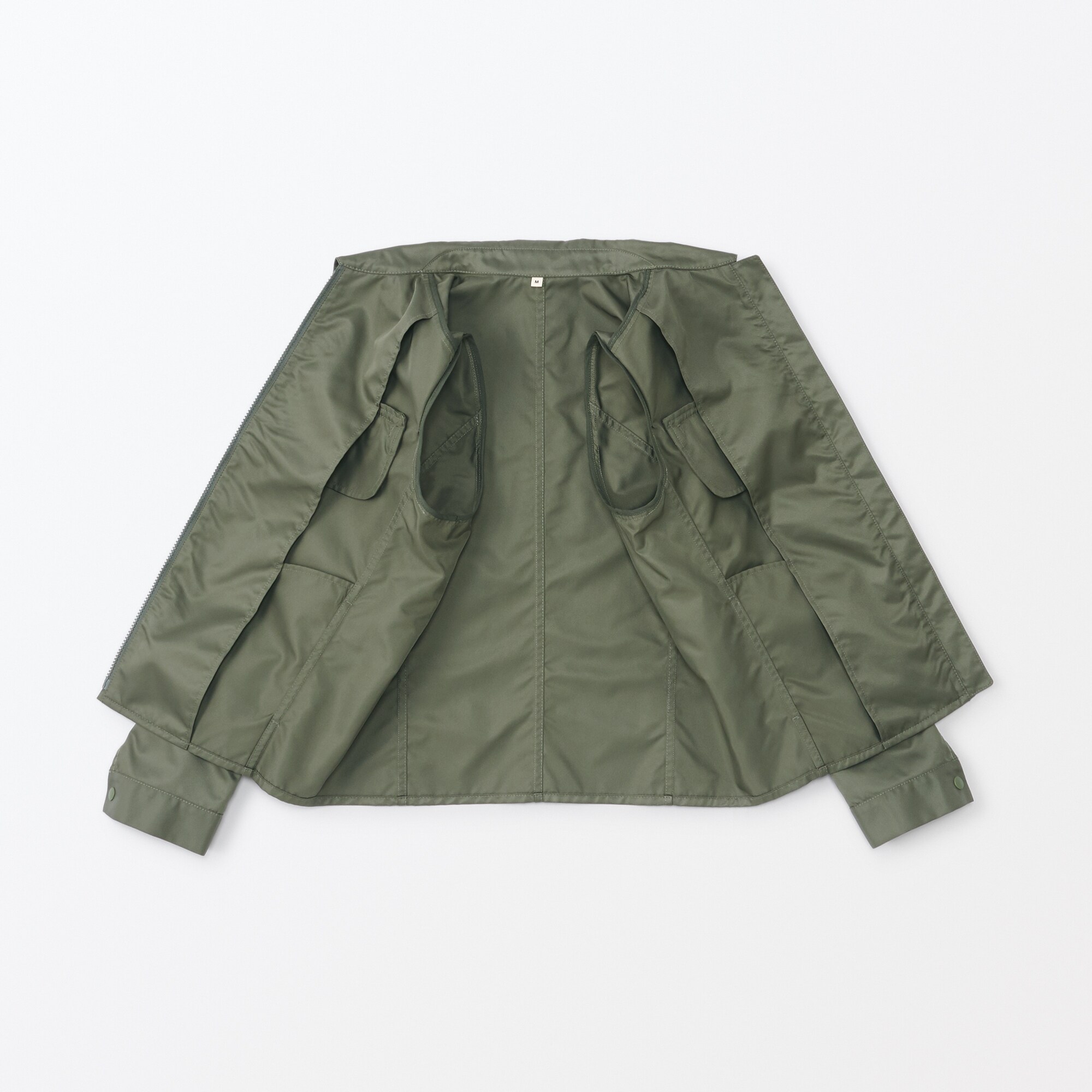 無印良品MUJILabo／大きいサイズL／ナイロン ツイル ジップブルゾン／黒 婦人 ナイロンツイルジップブルゾン | 無印良品