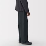 紳士　和紙混カルゼ５ポケットワイドパンツ