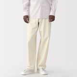 紳士　和紙混カルゼ５ポケットワイドパンツ