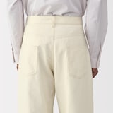 紳士　和紙混カルゼ５ポケットワイドパンツ