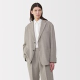 紳士　リネン混ウールジャケット