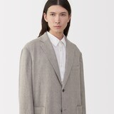 紳士　リネン混ウールジャケット