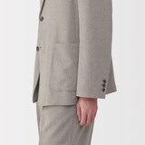 紳士　リネン混ウールジャケット