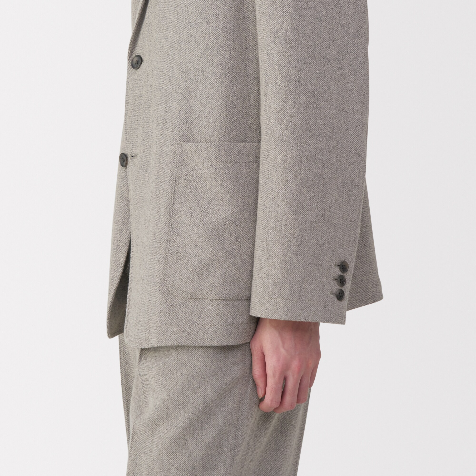 紳士　リネン混ウールジャケット