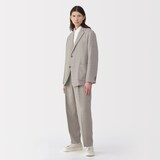 紳士　リネン混ウールジャケット