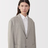 紳士　リネン混ウールジャケット