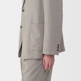 紳士　リネン混ウールジャケット