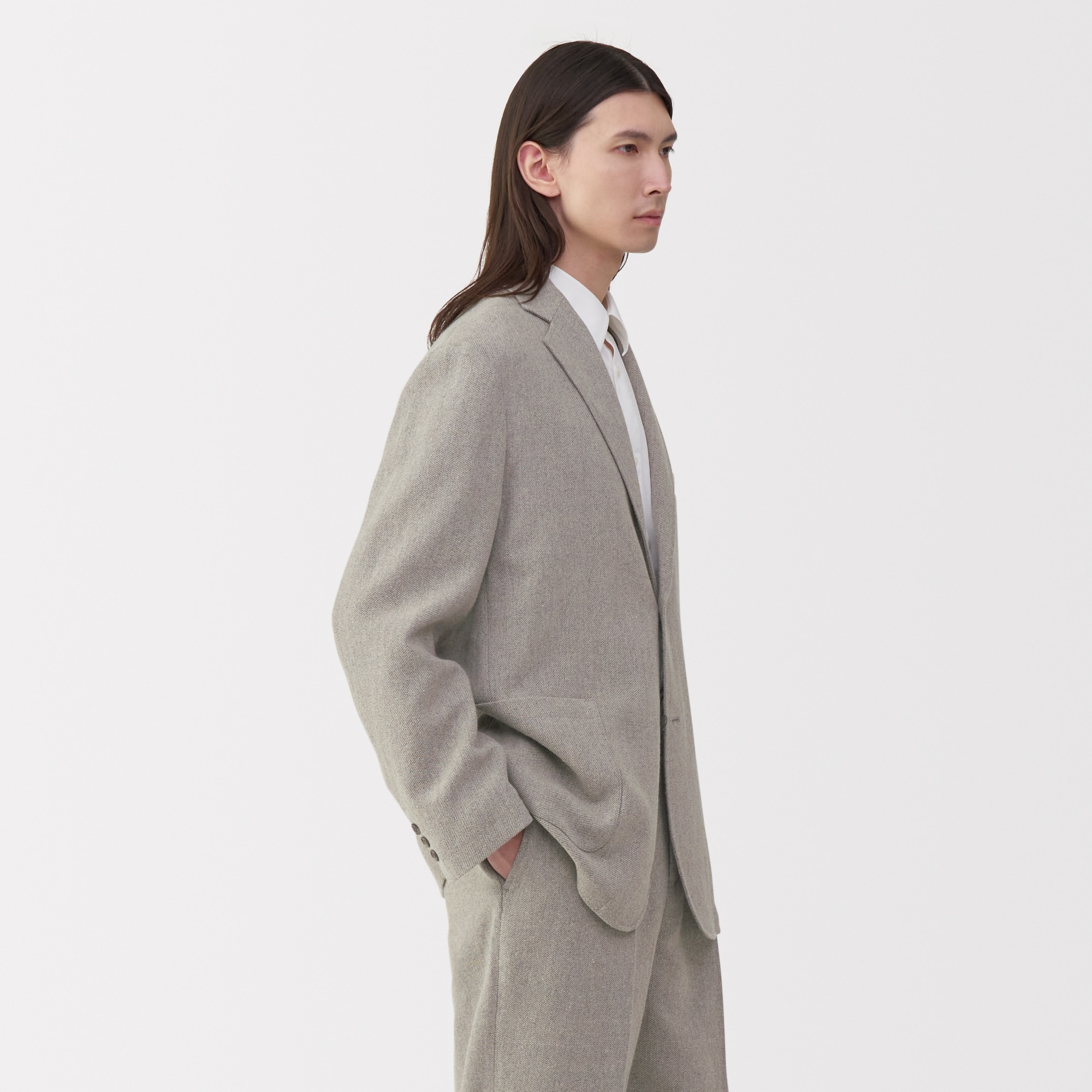 紳士 リネン混ウールジャケット | 無印良品