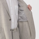 紳士　リネン混ウールジャケット