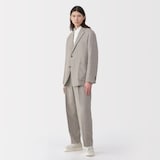 紳士　リネン混ウールジャケット