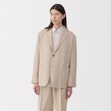 紳士　リネン混ウールジャケット