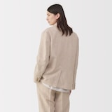 紳士　リネン混ウールジャケット