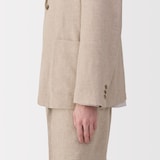 紳士　リネン混ウールジャケット