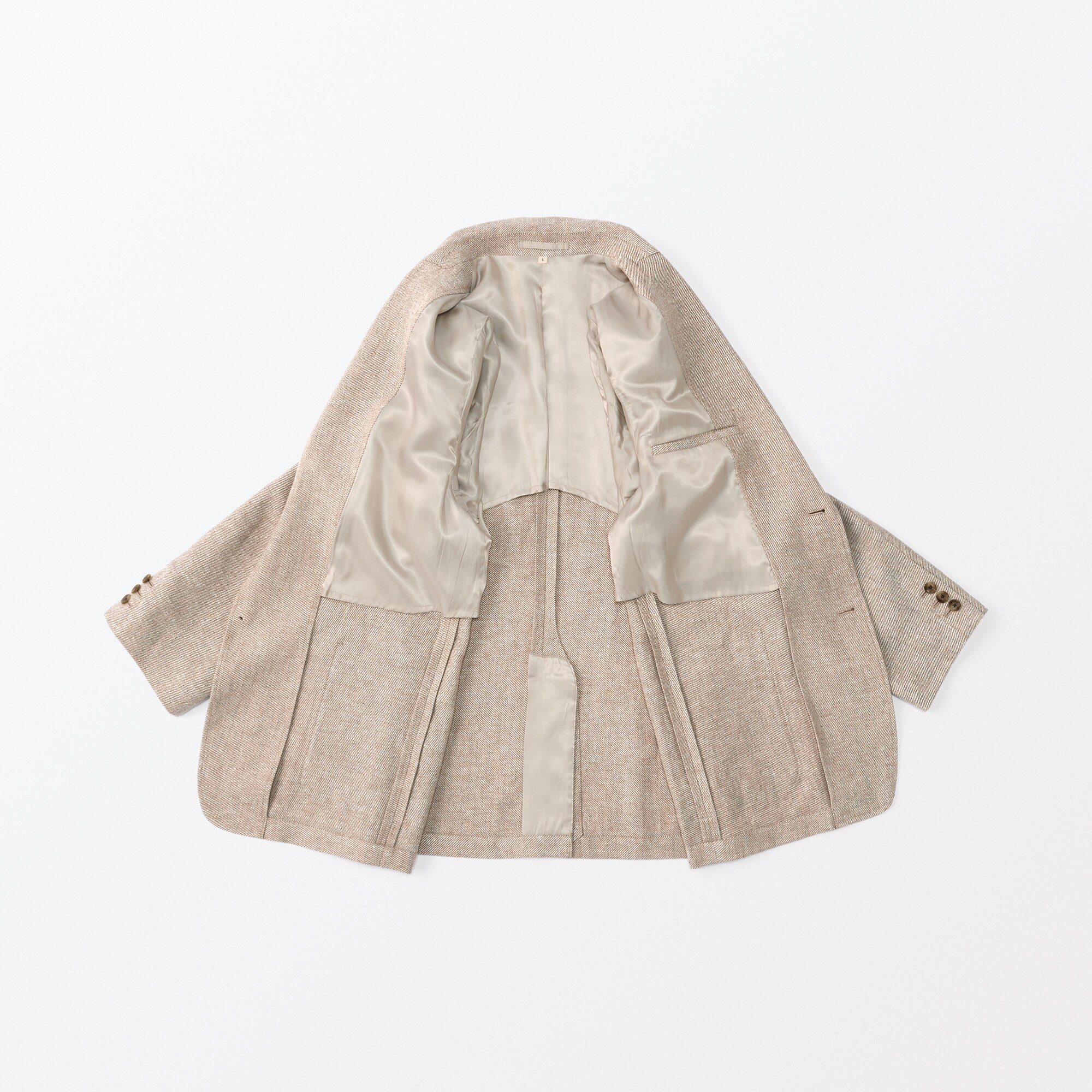 紳士　リネン混ウールジャケット