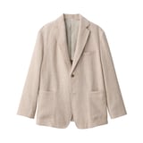 紳士　リネン混ウールジャケット