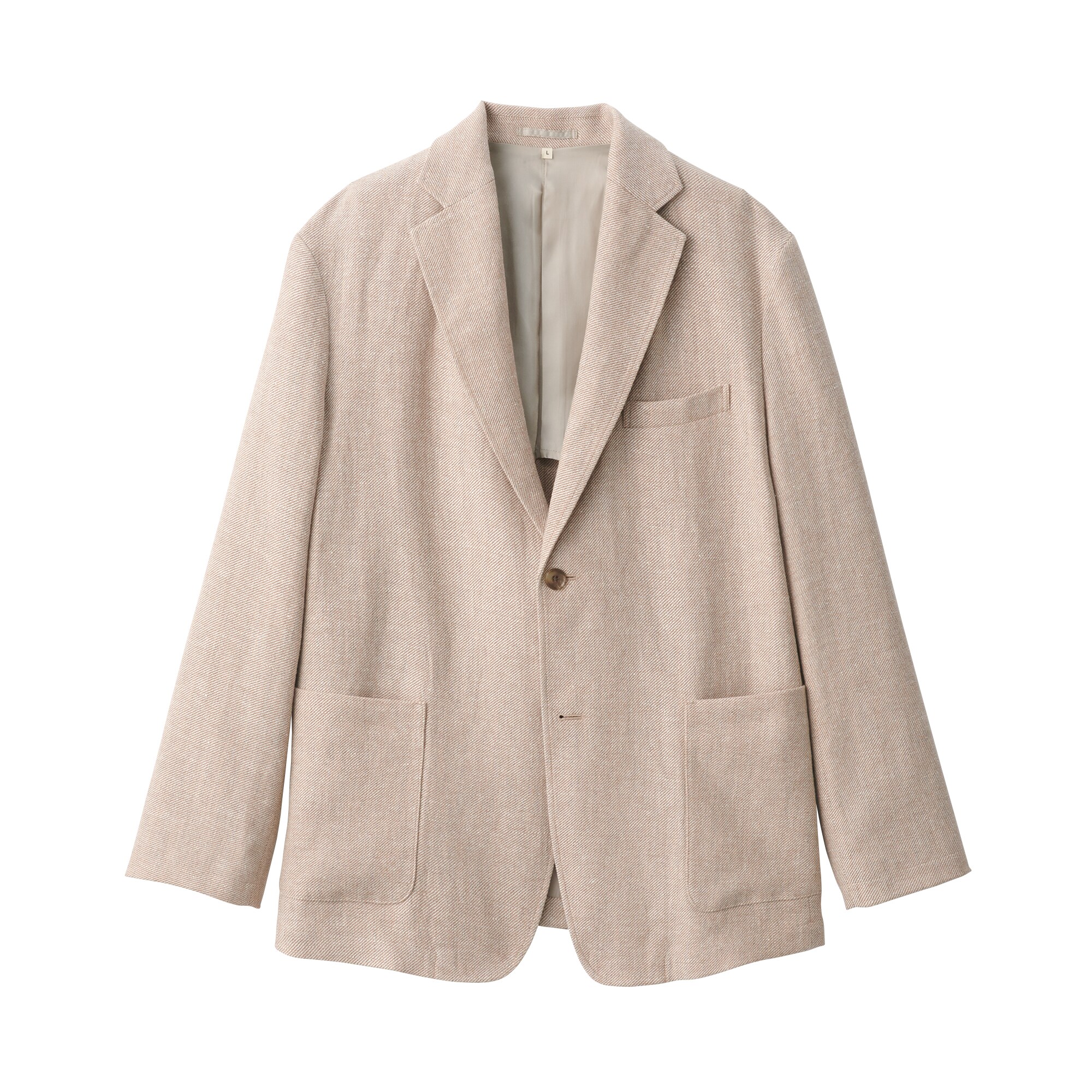 紳士　リネン混ウールジャケット
