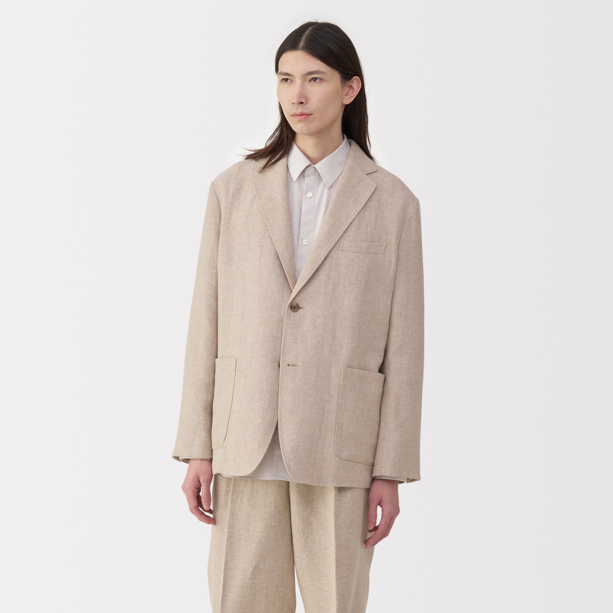 紳士 リネン混ウールジャケット | 無印良品