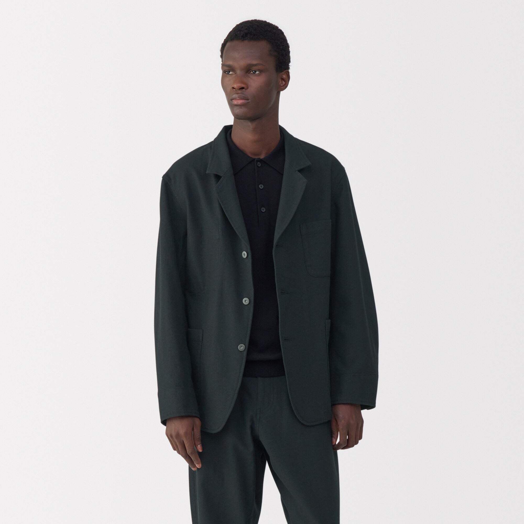 紳士　和紙混カルゼジャケット