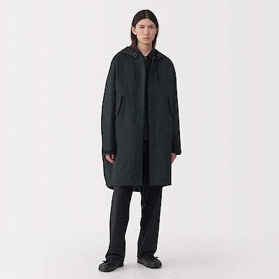 無印　メンズコート　XXL Amazon | 無印良品 紳士 撥水 フードコート メンズ AD0WTA5S 黒
