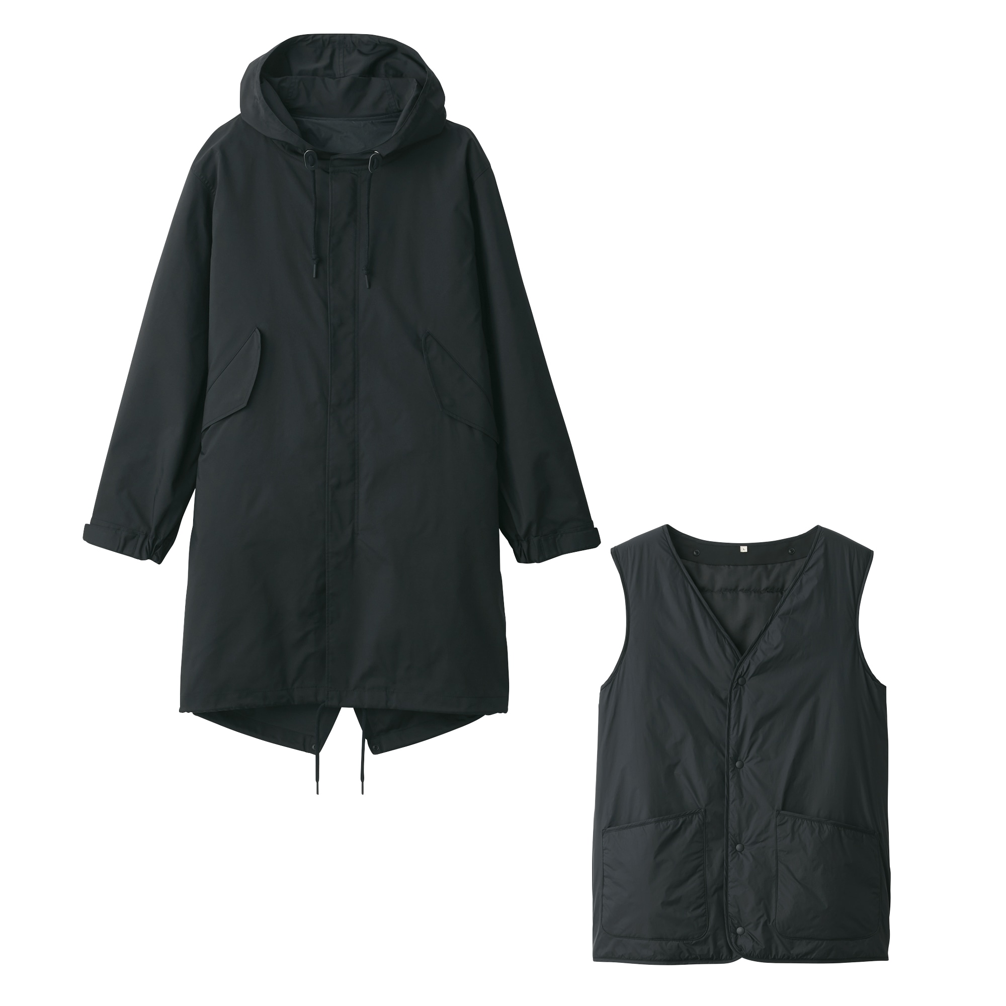 紳士　ライナー付きモッズコート