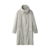 紳士　軽量撥水ナイロンフード付きコート