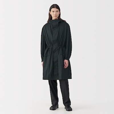 無印良品／大きいサイズXL／裏地紳士撥水ステンカラーコート