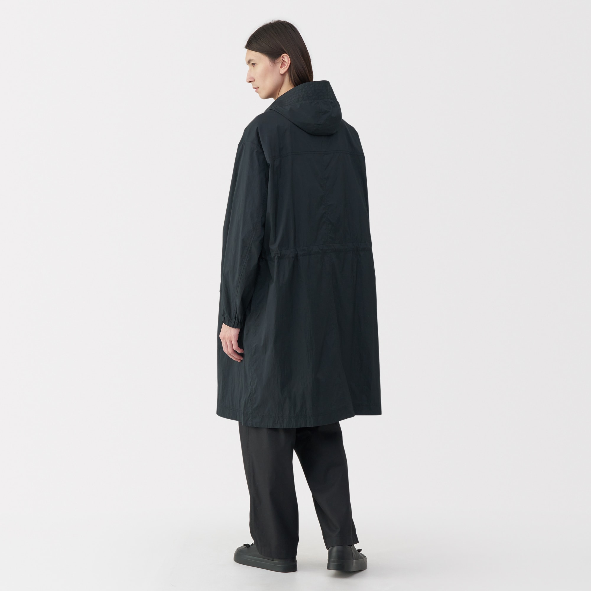 MUJILabo 軽量撥水ナイロンフード付きコート 紳士Ｍ 紳士 軽量撥水ナイロンフード付きコート | 無印良品