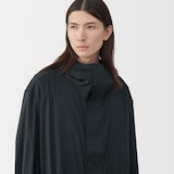 紳士　軽量撥水ナイロンフード付きコート