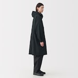 紳士　軽量撥水ナイロンフード付きコート