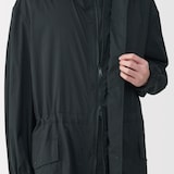 紳士　軽量撥水ナイロンフード付きコート