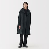 紳士　軽量撥水ナイロンフード付きコート