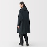 紳士　軽量撥水ナイロンフード付きコート