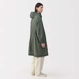 紳士　軽量撥水ナイロンフード付きコート
